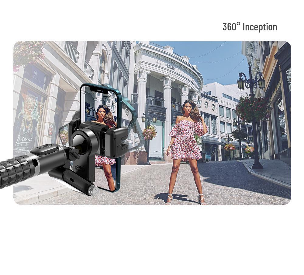 Q18 Handheld Gimbal Stabilizer: Intelligent Face Tracking, Anti-Shake Tripod, Bluetooth Mobile Selfie Stick