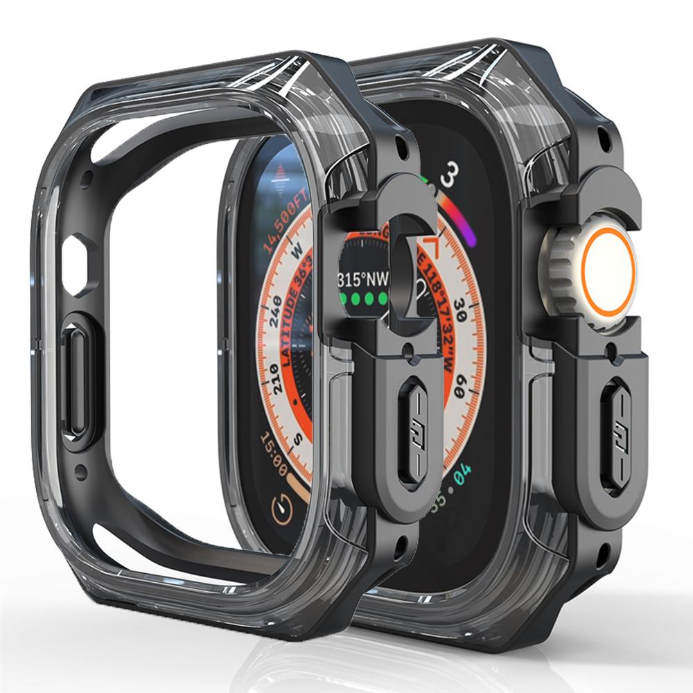 Чехол для ремешка Apple Watch Ultra2 1 49 мм, ПК-ободок-крышка для Iwatch Series 9 8 7 SE 6 5 4, Защитная рамка-бампер