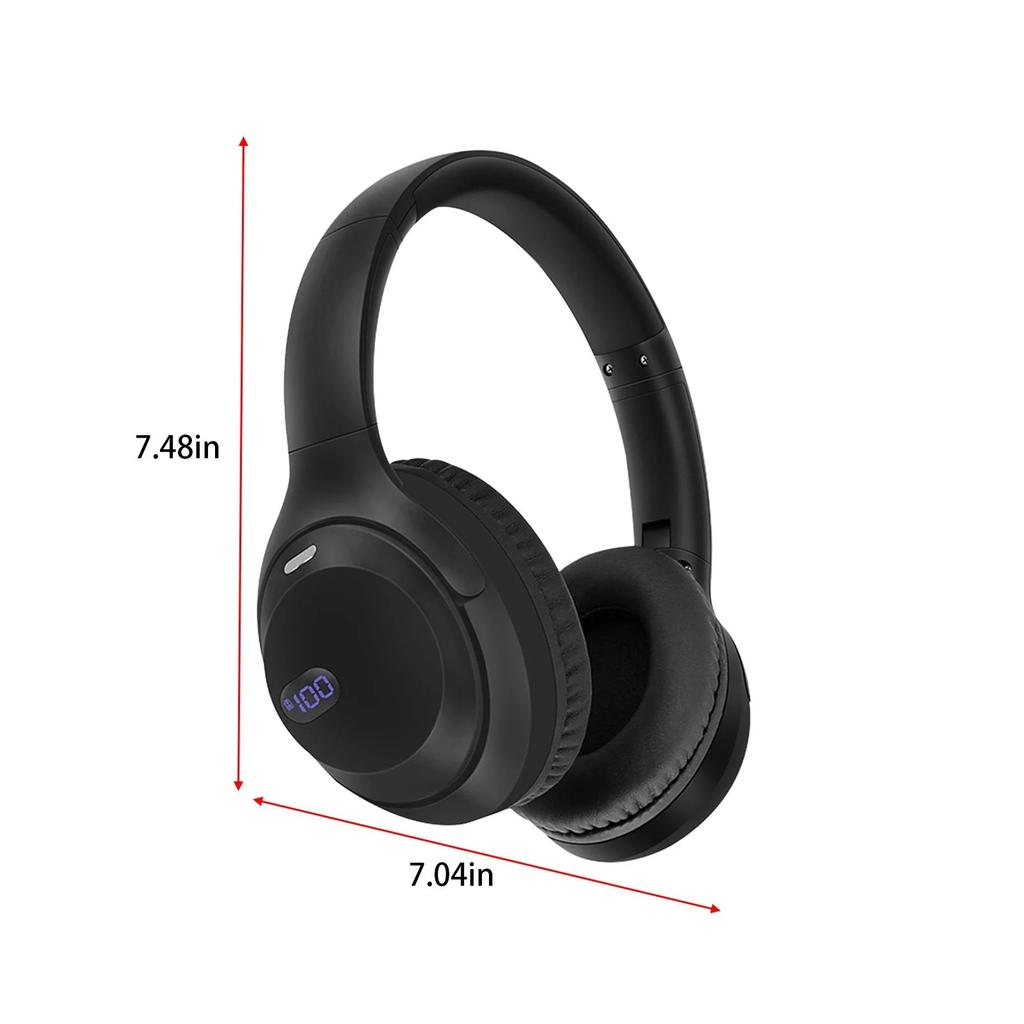 Детские наушники Bluetooth 5.2 со светодиодными кошачьими ушками, ограничением громкости 85/94 дБ и временем воспроизведения 100 часов, складная беспроводная/проводная гарнитура с кабелем 3,5 мм