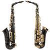 Eb Alto Saxophone Brass Lacquered Gold E Flat Sax 82Z Key Type Woodwind Instrument with Cleaning