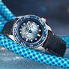 Seiko 5 Demon Slayer Collaboration Inosuke Hashibira Stainless Steel Watch Automatic Mechanical Movement Leather Strap Unisex watches blue SRPJ26K1