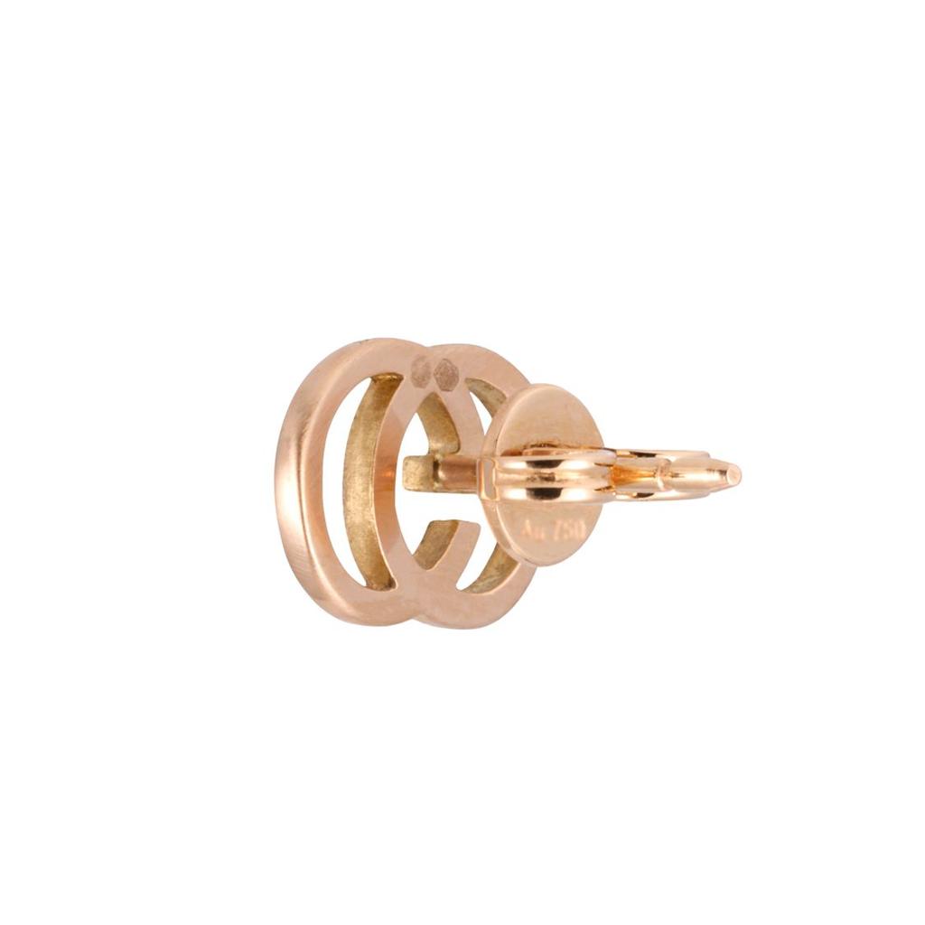 Gucci Double G Matte 18K Rose Gold Earrings Women Earrings 702801-J8500-5702