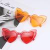 Fashion Clout Goggle Love Heart Sunglasses Uv400 Protection Vintage Sunglasses Heart-Shaped Sunglasses Eyewear