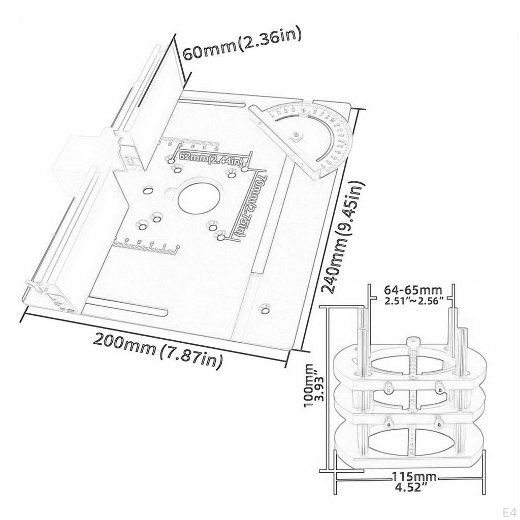 Система подъема пластины для фрезерного стола Многофункциональный профессиональный гравировальный станок Алюминий