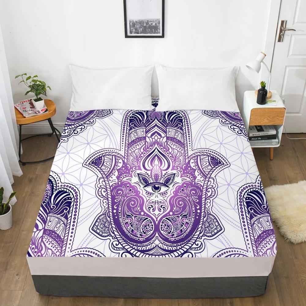 Простыни на заказ, наматрасник с резинкой, 3D простыня, постельное белье 135x200, 90x200, простыня, постельное белье, богемный слон