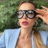 Модные Оверсайз Пилотные Солнцезащитные Очки Для Женщин Uv400 Защита от УФ Стильные Солнечные Аксессуары