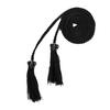 Ethnic Women Self Tie Handmade Braided Tassel Belt Slim Waist Strap Waistband