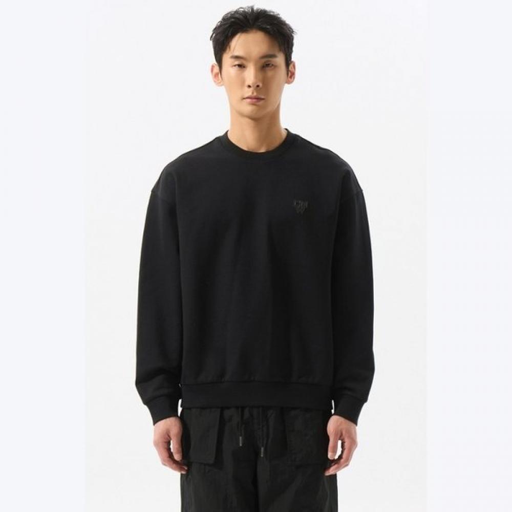 Customellow Black Graphic Sweatshirt Black Cwtas25115bkx