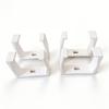 2Pcs White Black 3D Printed Outlet Fixer Wall Mounted Power Strip Holder for Home Garage Cable Organization