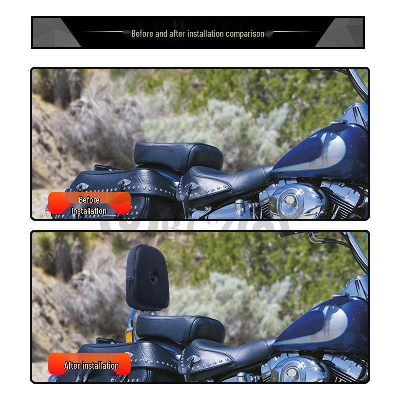Modified Passenger Backrest Seat Cushion for Harley Magna 250 & Iron Horse 400 Motorcycles