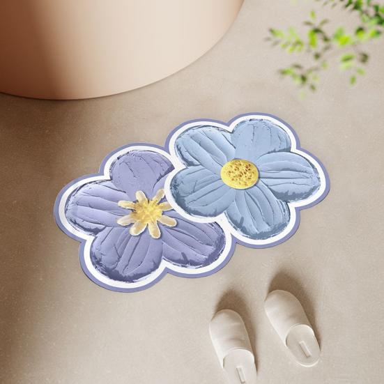 Привлекательный коврик для ванной комнаты, нескользящий, сильно впитывающий воду, легкий в уходе, супер впитывающий коврик для ванной и душа, товары для дома