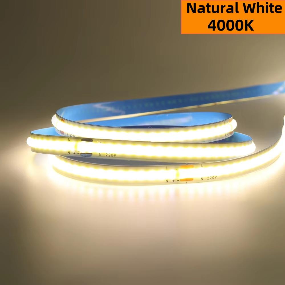 Dimmable COB LED Strip Light 24V 12V 8mm 320 LEDs M Flexible Tape 3000K 4000K 6000K For Bedroom Decoration 1M 5M