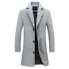 Мужское пальто Мужская одежда Корейская версия Slim Fit Среднего и длинного тренча Мужская тканевая куртка