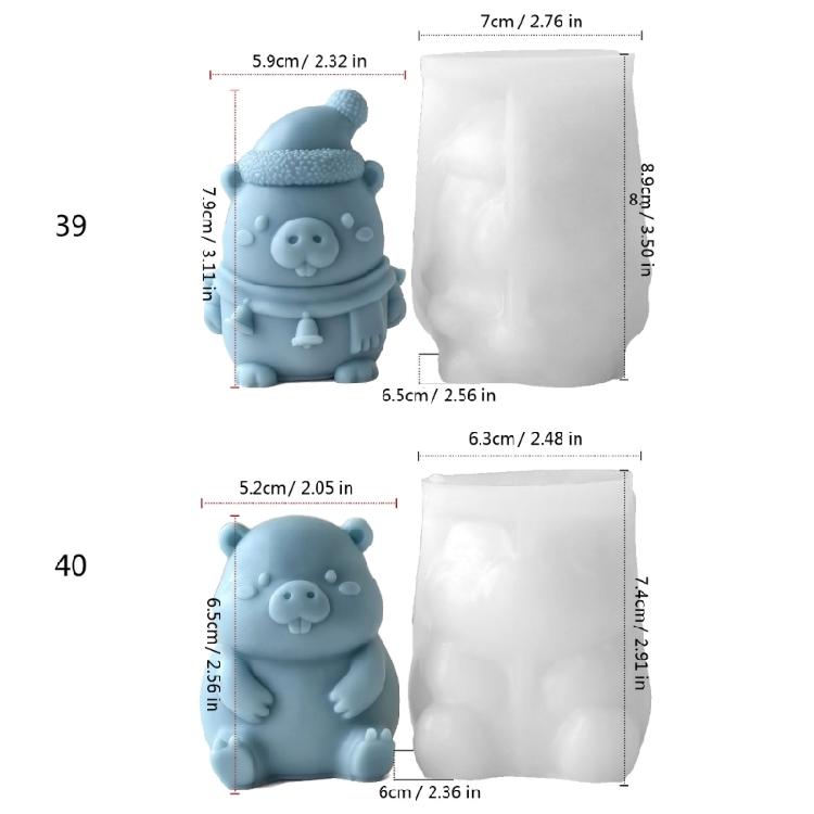 Силиконовые формы в форме животных для эпоксидной смолы, ручной работы, для свечей, для украшения дома, легко извлекаются, силиконовая форма для мыла