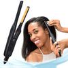 2 In 1 Hair Straightener and Curler Mini Flat Iron Straightening Styling Tools Ceramic Hair Crimper Corrugation Curling Iron