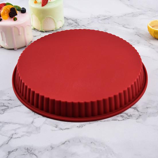 Антипригарная силиконовая круглая форма для выпечки, универсальная термостойкая форма для выпечки для домашней кухни