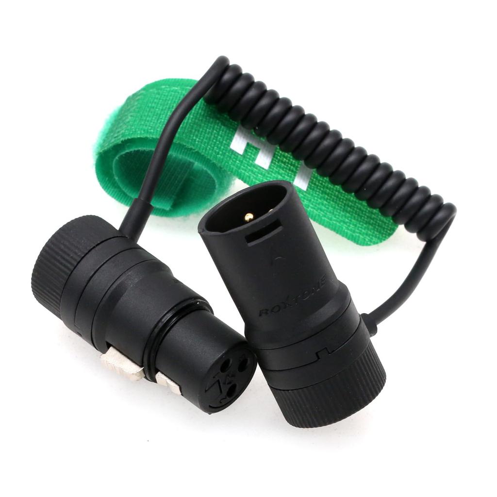 Кабель HangTon XLR 3-контактный штекер-гнездо под прямым углом для камер Sony FX3, FX9, Canon, микрофонов, рекордеров, микшеров, звуковых устройств, Zoom,