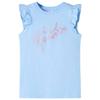 Children's T-shirt with Ruffle Sleeves Light Blue 92/104/116/128/140