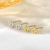 Small and Cute Star Earrings Hollow Five-pointed Star Earrings Sweet Temperament Exquisite Earrings for Women
