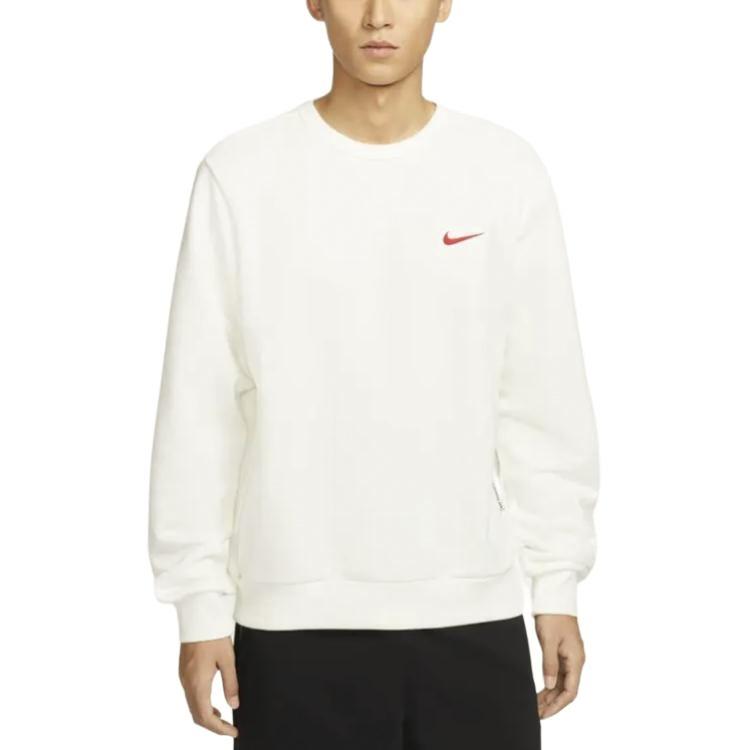 Nike Sweatshirts Men's White Crew Neck Moderate Regular IB5504-133