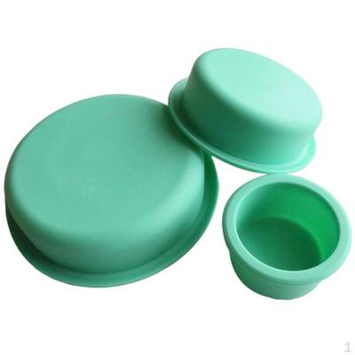 3 шт., круглая силиконовая форма для торта, набор для выпечки кексов, инструмент для украшения