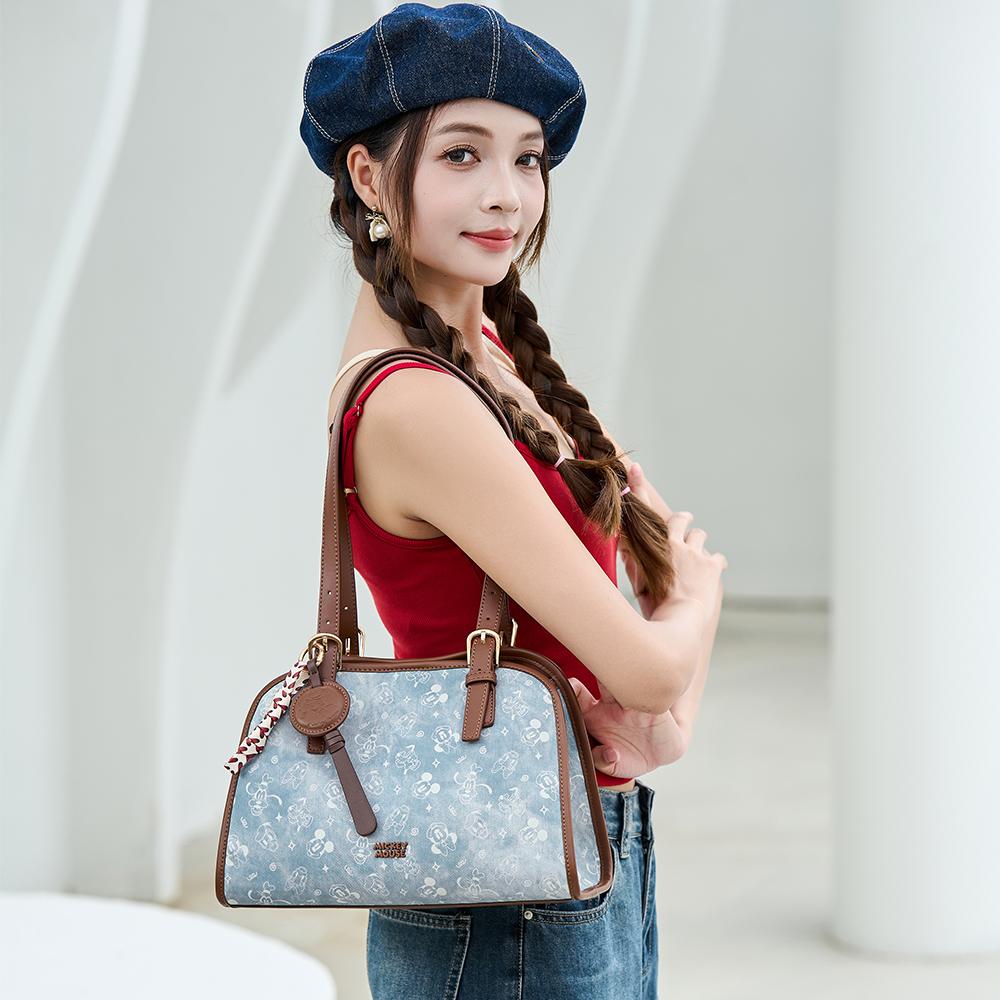 New Disney Mickey Series Pu Shoulder Bag Regular Women's Blue BMK-72724