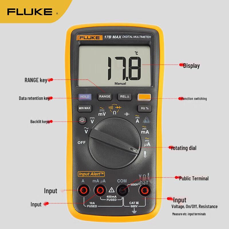 Fluke 17B MAX-01 Digital Multimeter (CN version)