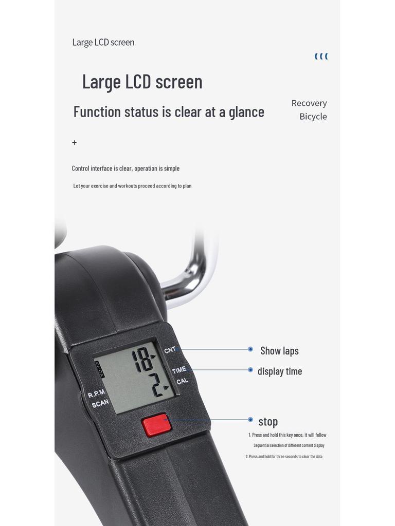 Складной мини велотренажер: Педальный степпер для ног под стол для домашнего фитнеса