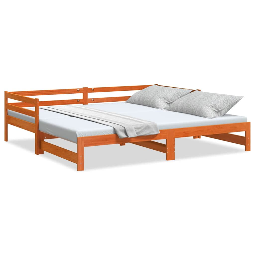 Extendable Daybed without Mattresses 90x190 cm Solid Wood