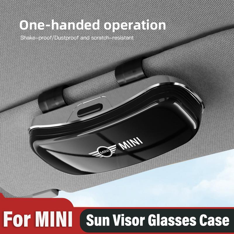 Car Glasses Clip Sunglasses Box For Mini Cooper One JCW F54 F55 F56 F57 F60 R55 R56 R57 Sun Visor Eyeglasses Card Ticket Holder phgqd66