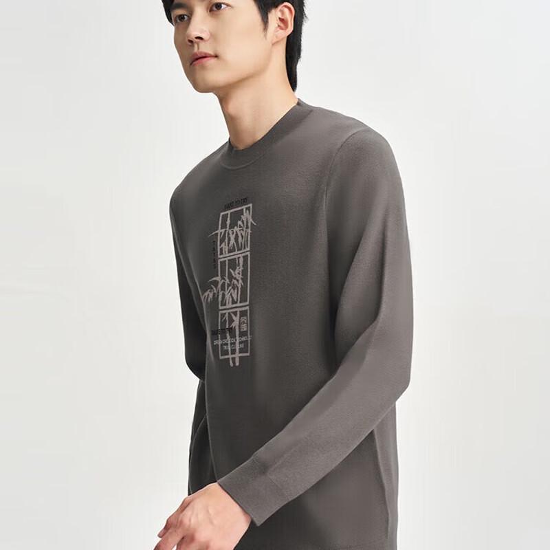 TRIES Мужской пуловер из 100% шерсти с рубчатым воротником