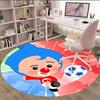 1pc Flim Flim Carpet, Round Rug, Comfortable, Suitable for Entryways, Living Rooms, Office, And Bedrooms, Christmas Decoration