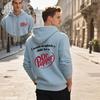 Unisex Oversized Hooded Sweatshirt With Letter Print Casual Pullover Fall