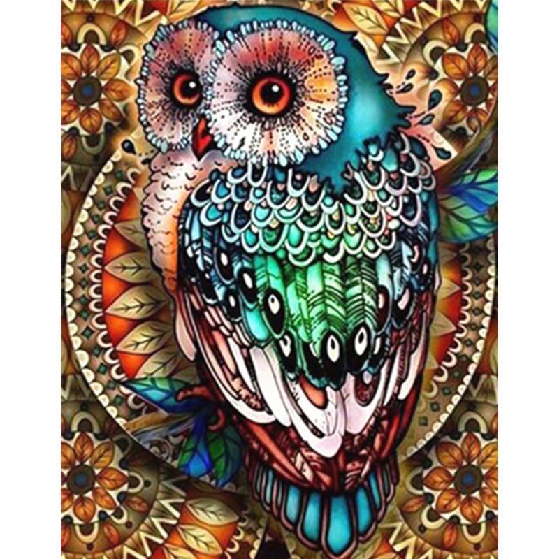 5D DIY Алмазная картина Лесная сова Алмазная вышивка Набор для вышивки крестом Полный горный хрусталь Мозаика Домашний декор