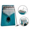 17 Key Kalimba Portable Thumb Piano Mahogany Wooden Body Musical Instrument( Mint Green)