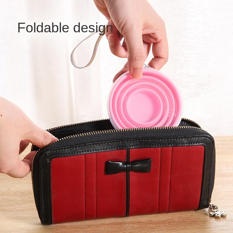 Силиконовая чашка для занятий спортом на открытом воздухе для воды, деловой поездки, портативная складная чашка 200 мл, многофункциональная выдвижная чашка для полоскания рта для путешествий