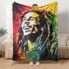 Bob Marley Blanket Soft & Cozy Great for Seaside Chair Couch Four Seasons Multipurpose Warmthful Decor Perfect Gift for Relatives and Friends