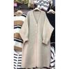 Autumn and Winter Women's Cardigan Sweater Jumper Long Jumper Jacket Lazy Wind Big Yards Thick Knitted Cardigan