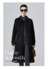 Elegant Double-Sided Wool Coat with Doll Collar and Multi-Button Design