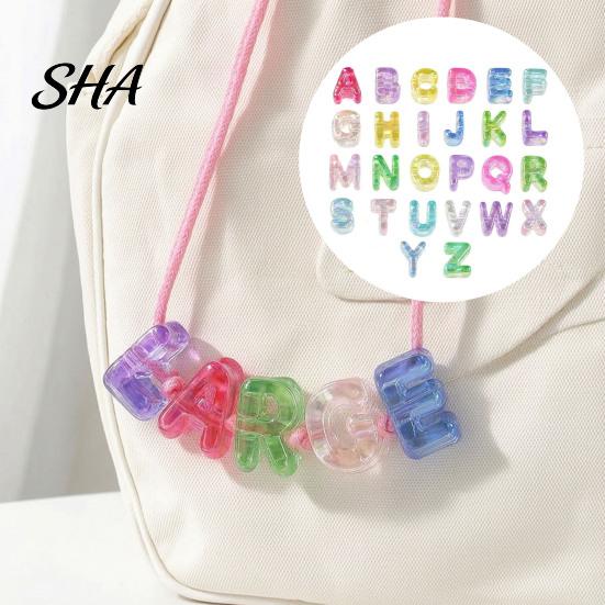 Customized Crafting Beads for Adults Kids 26Pcs A to Z Acrylic Alphabet Letter Beads, Chunky Large Accessories Luggage Tags Colorful DIY Keychains Bag