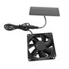 Solar Panel Exhaust Fan Kit 0.8W Polycrystalline Silicon Quiet Solar Cooling Ventilation DC Fan for 