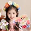 Обруч для волос Цветочная гирлянда Имитация цветка Свадебная корона Детская цветочная повязка на голову Свадьба
