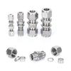 Для трубок НАРУЖНЫМ диаметром 3-25 мм 1/8" 1/4" 3/8" 1/2" 3/4" Равнопроходная втулка-ниппель из нержавеющей стали 304 Пневматический фитинг для сжатого воздуха