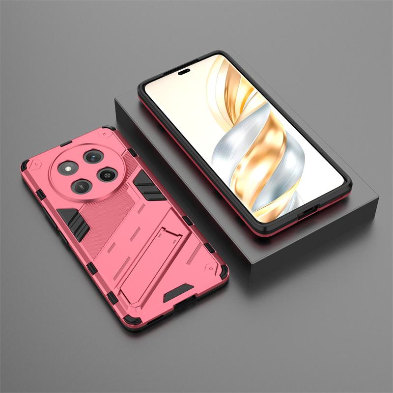 For Magic 7 Lite 5G Case Armor Shockproof Phone Cases For Honor Magic7 Lite 7Lite Light 5G 2024 Magnetic Holder Stand Back Cover