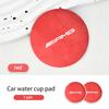 Suede Car Coaster Anti-slip Water Cup Heat Insulation Mat Decor For Mercedes Benz AMG A B C E S G Class A180 CLK CLA GLE GLC FC3