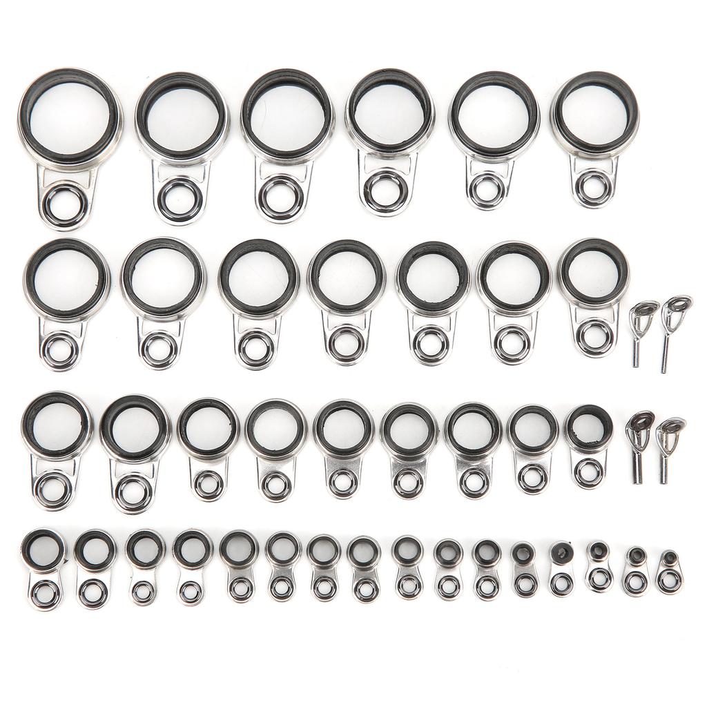 41 в 1 набор универсальных снастей для заброса камней, направляющие для удочки, кольца для лески, лучшие советы