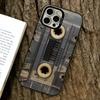 Винтажный Чехол-Кассета для Телефона iPhone 17,16,15,14,13,12,11 Plus,Pro Max,XS,Разноцветный Серебристый Чехол для Телефона Funda Cover