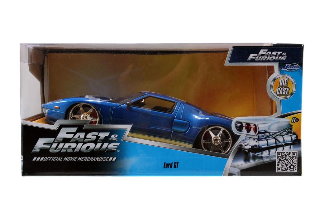 Jada Toys Fast Furious Series Ford GT Blue Metallic Готовый продукт JADA97177 и 1/24 F&F
