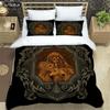 Medieval Dark Retro Digital Print Polyester Bedding Sets Boys Bed Linen Set For Teens, Queen Bedding set Bed Comforter Set