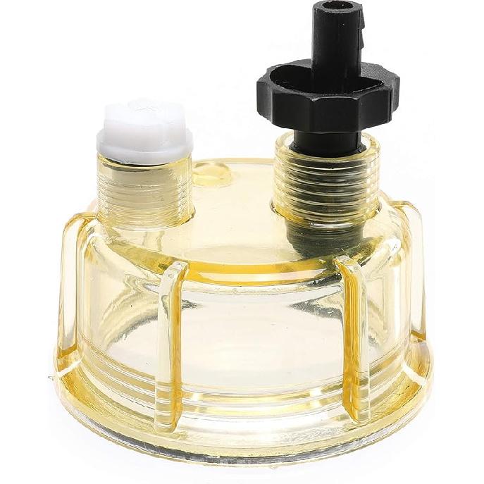 IFJF R12T Fuel Water Separator Marine 120AT NPT ZG1/4-19 Automotive Parts With Fitting -Complete Combo Filter Diesel Engine(Includes 2 Fittings,2